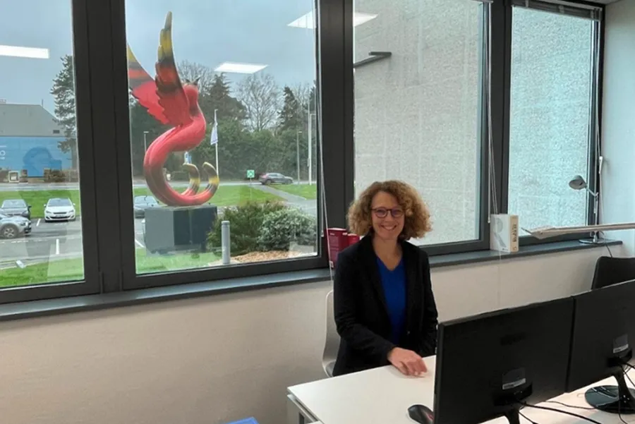 Nathalie Lailler à son bureau d'avocate à Saint-Lô